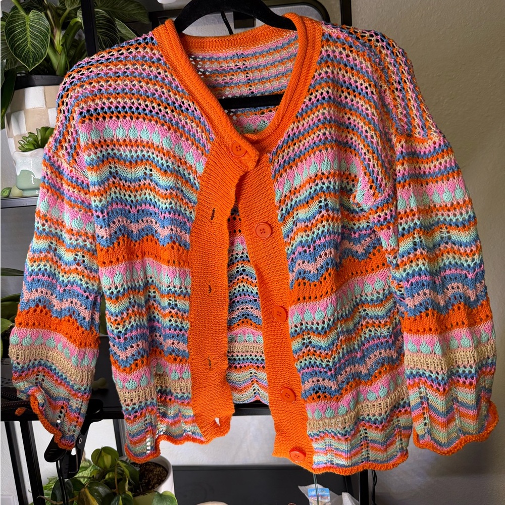 Colorful Striped Cardigan